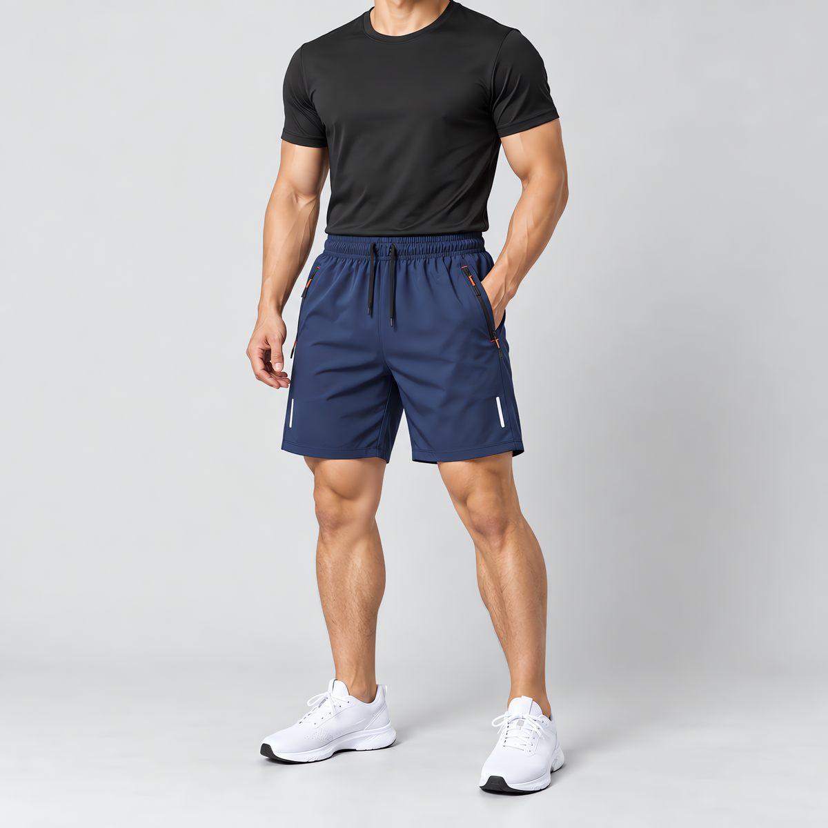 AeroShort — Pantalón corto deportivo multibolsillos