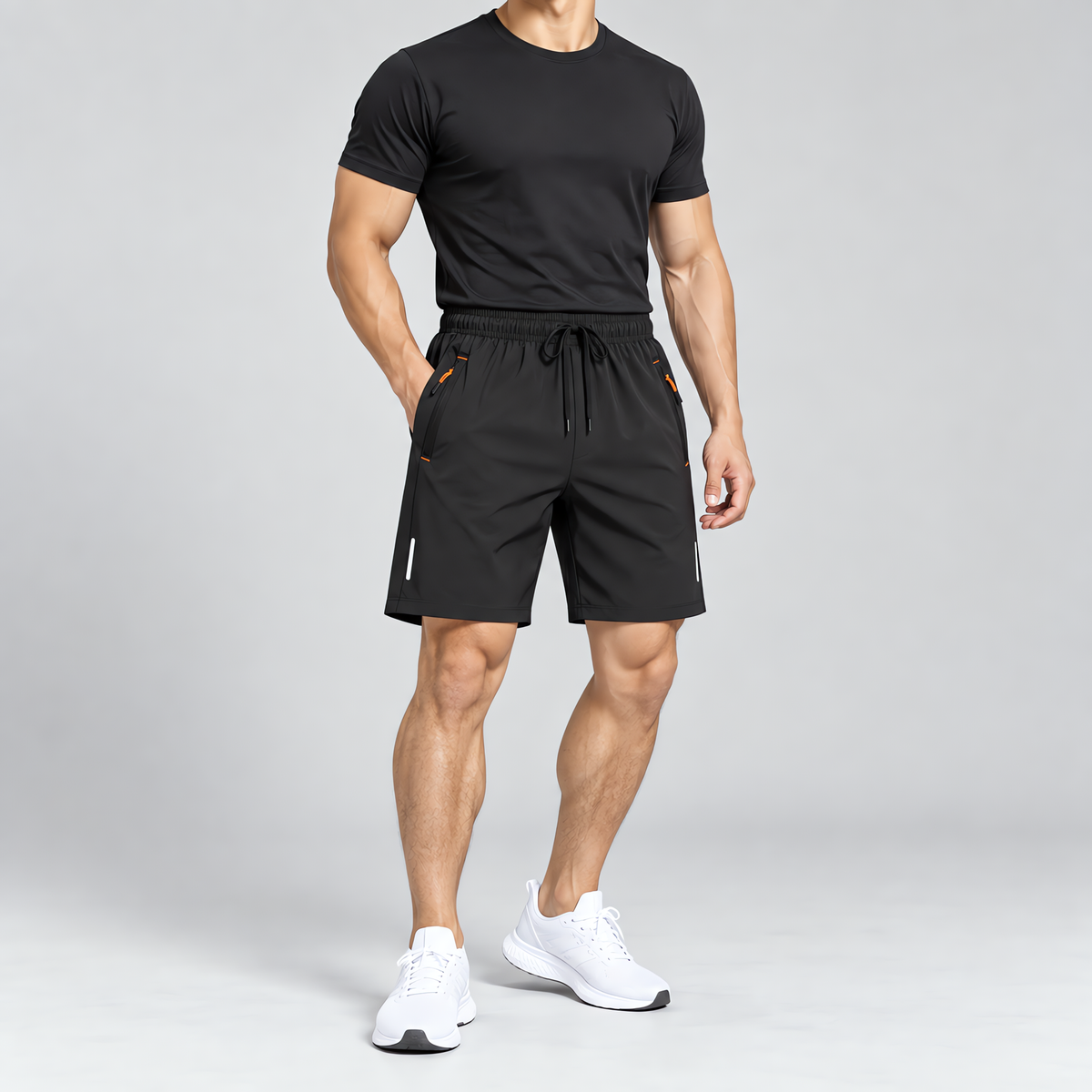 AeroShort — Pantalón corto deportivo multibolsillos