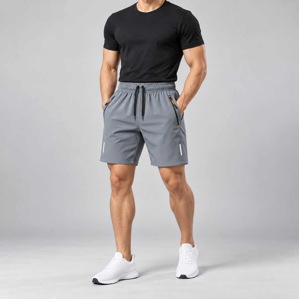 AeroShort — Pantalón corto deportivo multibolsillos