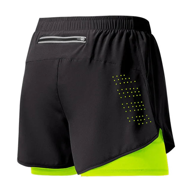 Shorts Deportivos de Doble Capa para Entrenamiento