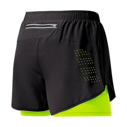 Shorts Deportivos de Doble Capa para Entrenamiento