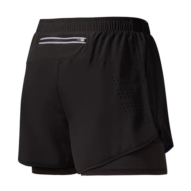 Shorts Deportivos de Doble Capa para Entrenamiento