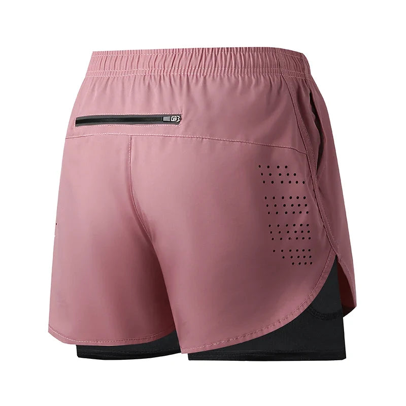 Shorts Deportivos de Doble Capa para Entrenamiento
