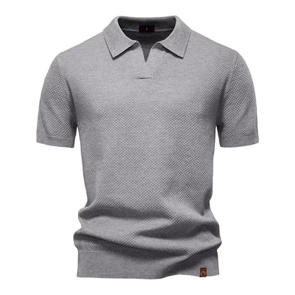 Verona Mesh Polo - Gris Perla