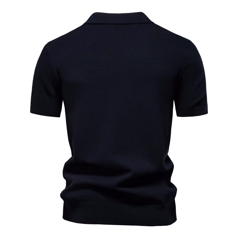 Verona Mesh Polo - Azul marino
