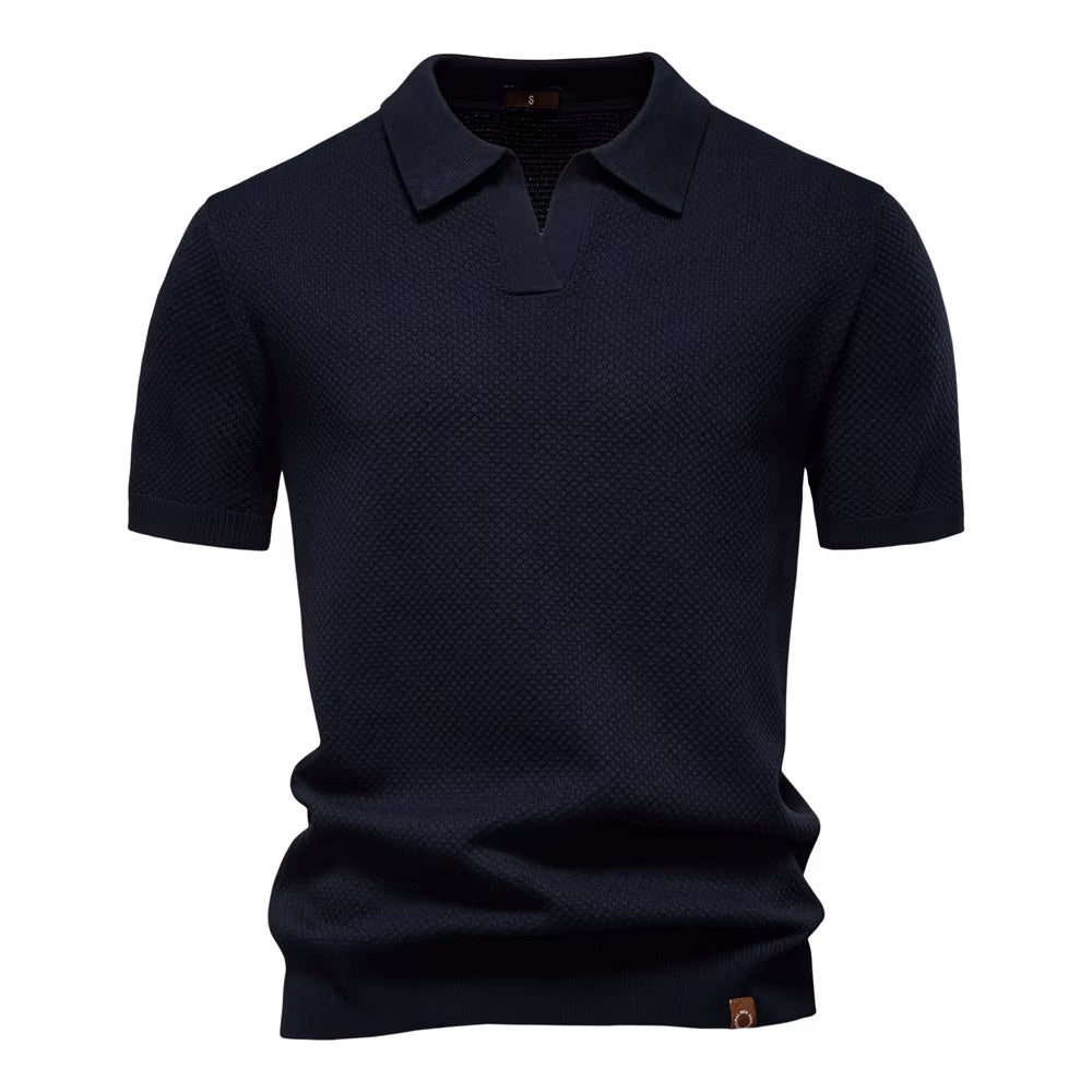 Verona Mesh Polo - Azul marino